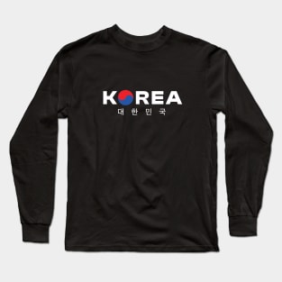 Korea shirt sticker kpop Long Sleeve T-Shirt